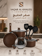 Saqar Al Khaleej Premium 10-Piece Non-Stick Granite Cookware Set
