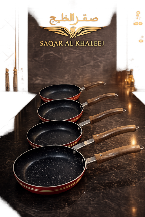 Saqar Al Khaleej Premium Non-Stick Frying Pan 4 Pc Set